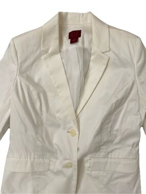 212 Collection Cream Single-Breasted Tailored Blazer